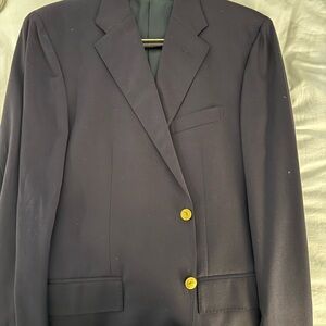 Ralph Lauren Midnight Blazer with Brass Accents